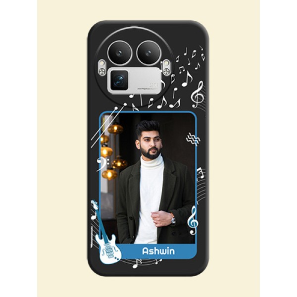 Musical Theme Design with Text on Photo On Space Black Custom Soft Matte Mobile Back Cover - Realme GT 8 Pro Musical Theme Design with Text on Photo On Space Black Custom Soft Matte Mobile Back Cover - Realme GT 8 Pro