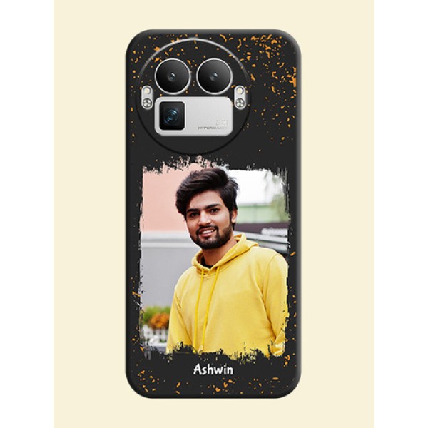 Spray Free Design on Photo On Space Black Custom Soft Matte Mobile Back Cover - Realme GT 8 Pro Spray Free Design on Photo On Space Black Custom Soft Matte Mobile Back Cover - Realme GT 8 Pro