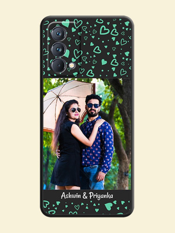Sea Green Indefinite Love Pattern on Photo on Space Black Soft Matte Mobile Cover - Realme GT Master