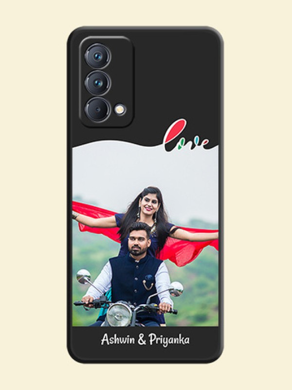 Fall in Love Pattern with Picture on Photo on Space Black Soft Matte Mobile Case - Realme GT Master