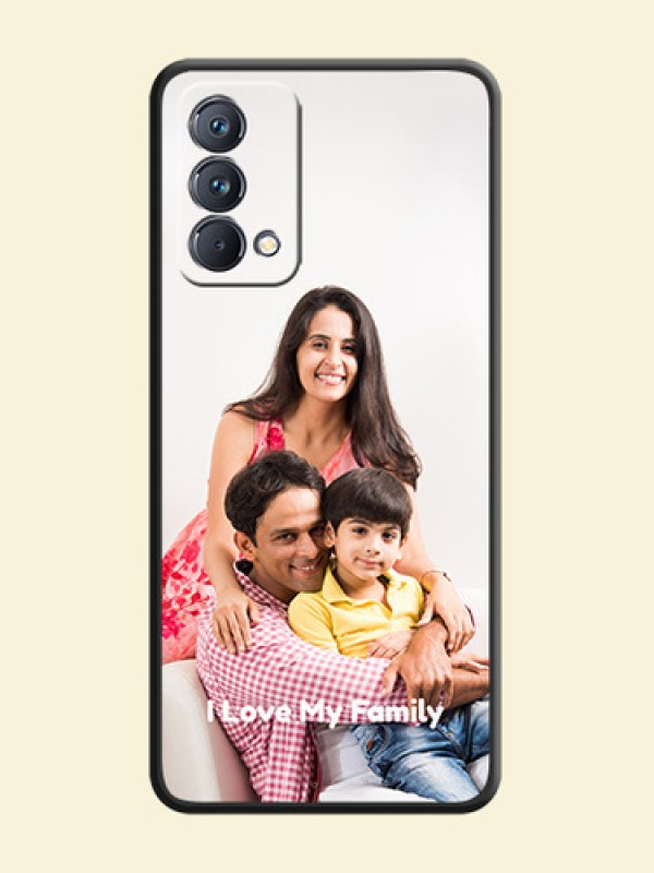 Full Single Pic Upload With Text On Space Black Personalized Soft Matte Phone Covers -Realme Gt Master