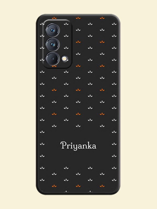 Simple Pattern With Custom Text On Space Black Personalized Soft Matte Phone Covers -Realme Gt Master