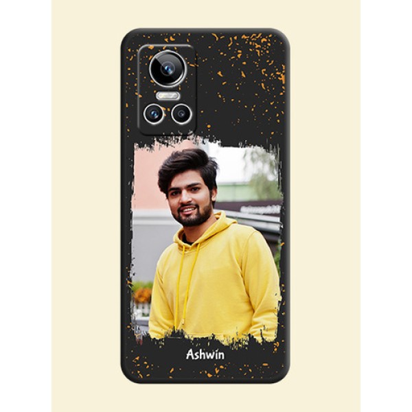 Spray Free Design on Photo on Space Black Soft Matte Phone Cover - Realme GT Neo 3 150W Spray Free Design on Photo on Space Black Soft Matte Phone Cover - Realme GT Neo 3 150W