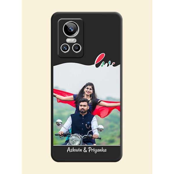 Fall in Love Pattern with Picture on Photo on Space Black Soft Matte Mobile Case - Realme GT Neo 3 Fall in Love Pattern with Picture on Photo on Space Black Soft Matte Mobile Case - Realme GT Neo 3