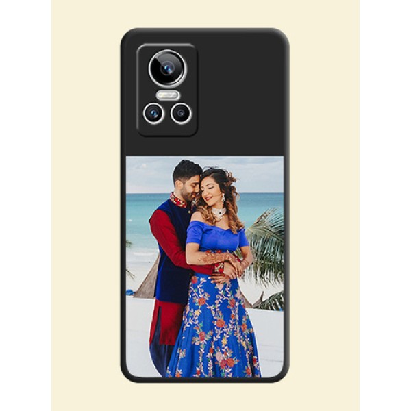 Image Upload With Space Black Color On Custom Soft Matte Mobile Back Cover - Realme Gt Neo 3 Image Upload With Space Black Color On Custom Soft Matte Mobile Back Cover - Realme Gt Neo 3