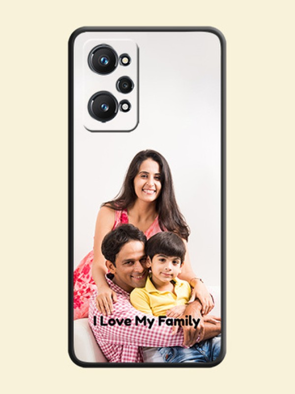 Full Single Pic Upload With Text On Space Black Personalized Soft Matte Phone Covers -Realme Gt Neo 3T