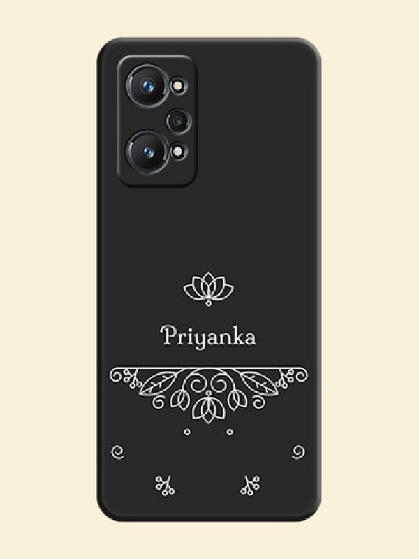 Lotus Garden Custom Text On Space Black Personalized Soft Matte Phone Covers -Realme Gt Neo 3T