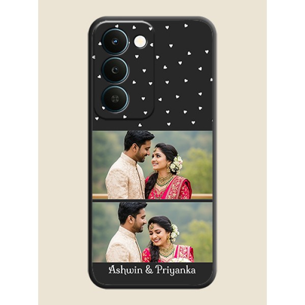 Miniature Love Symbols with Name On Space Black Custom Soft Matte Mobile Back Cover - Realme Narzo 100 Lite 5G Miniature Love Symbols with Name On Space Black Custom Soft Matte Mobile Back Cover - Realme Narzo 100 Lite 5G