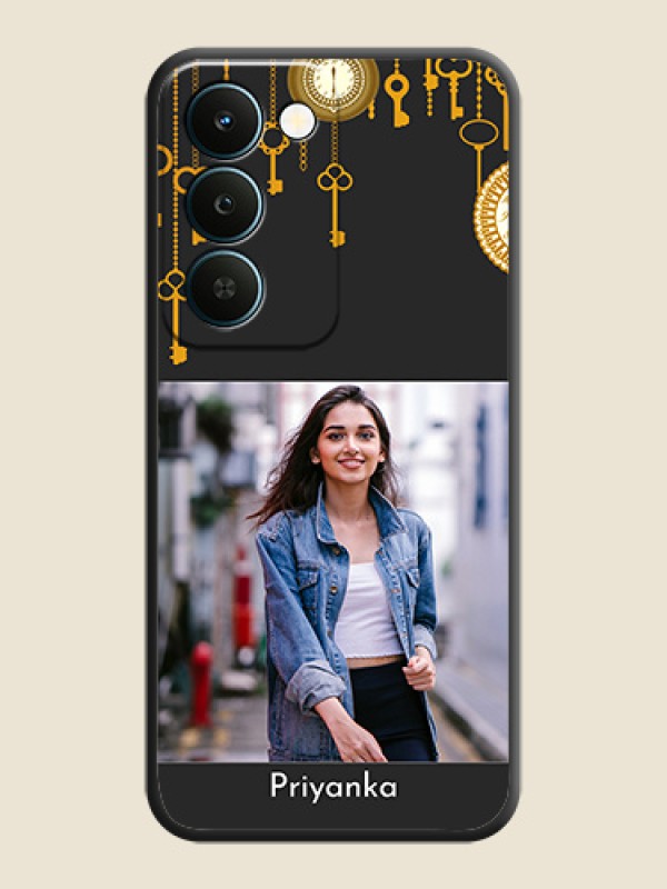 Decorative Design with Text On Space Black Custom Soft Matte Mobile Back Cover - Realme Narzo 100 Lite 5G