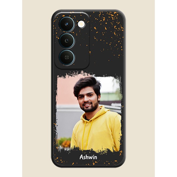 Spray Free Design on Photo On Space Black Custom Soft Matte Mobile Back Cover - Realme Narzo 100 Lite 5G Spray Free Design on Photo On Space Black Custom Soft Matte Mobile Back Cover - Realme Narzo 100 Lite 5G