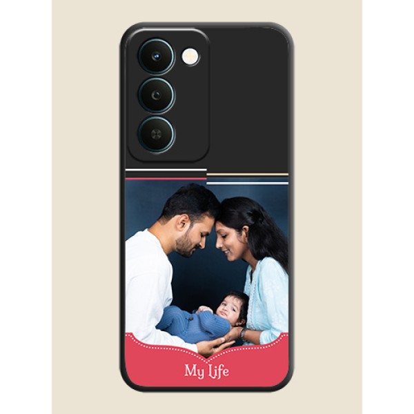 Classic Plain Design with Name On Space Black Custom Soft Matte Mobile Back Cover - Realme Narzo 100 Lite 5G Classic Plain Design with Name On Space Black Custom Soft Matte Mobile Back Cover - Realme Narzo 100 Lite 5G