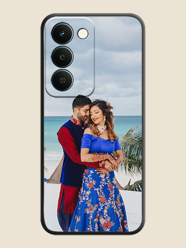 Full Single Pic Upload On Space Black Custom Soft Matte Mobile Back Cover - Realme Narzo 100 Lite 5G