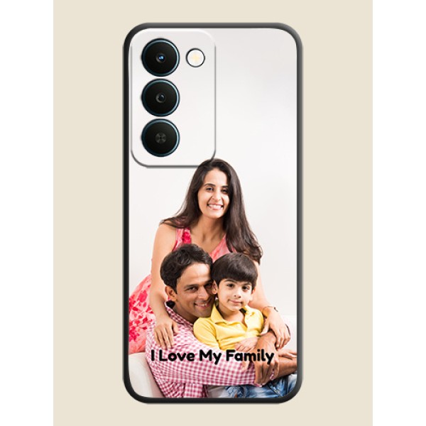 Full Single Pic Upload With Text On Space Black Custom Soft Matte Mobile Back Cover - Realme Narzo 100 Lite 5G Full Single Pic Upload With Text On Space Black Custom Soft Matte Mobile Back Cover - Realme Narzo 100 Lite 5G