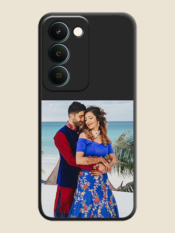 Image Upload With Space Black Color On Custom Soft Matte Mobile Back Cover - Realme Narzo 100 Lite 5G