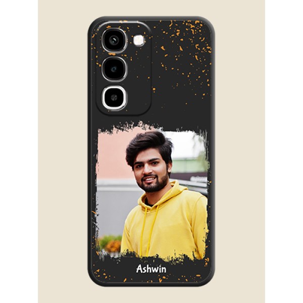 Spray Free Design on Photo On Space Black Custom Soft Matte Mobile Back Cover - Realme Narzo 100x 5G Spray Free Design on Photo On Space Black Custom Soft Matte Mobile Back Cover - Realme Narzo 100x 5G
