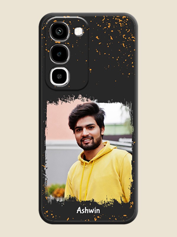 Spray Free Design on Photo On Space Black Custom Soft Matte Mobile Back Cover - Realme Narzo 100x 5G
