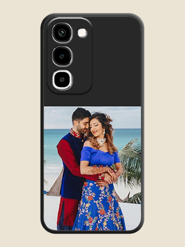 Image Upload With Space Black Color On Custom Soft Matte Mobile Back Cover - Realme Narzo 100x 5G