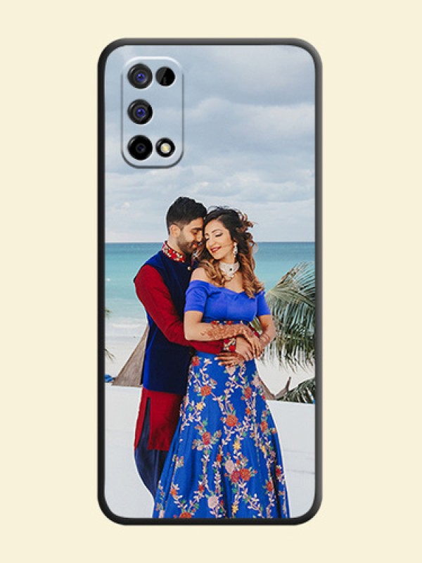 Full Single Pic Upload On Space Black Personalized Soft Matte Phone Covers -Realme Narzo 30 Pro 5G