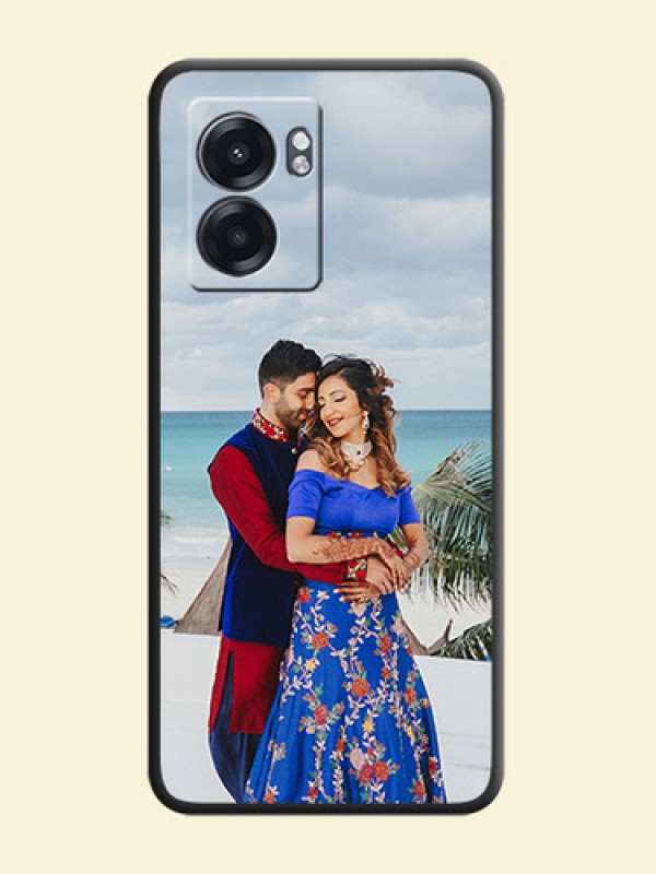 Full Single Pic Upload On Space Black Personalized Soft Matte Phone Covers -Realme Narzo 50 5G