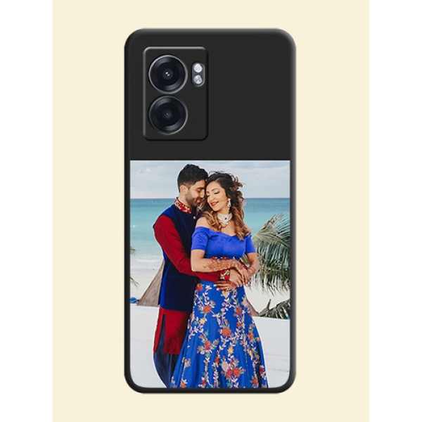 Image Upload With Space Black Color On Custom Soft Matte Mobile Back Cover - Realme Narzo 50 5G Image Upload With Space Black Color On Custom Soft Matte Mobile Back Cover - Realme Narzo 50 5G
