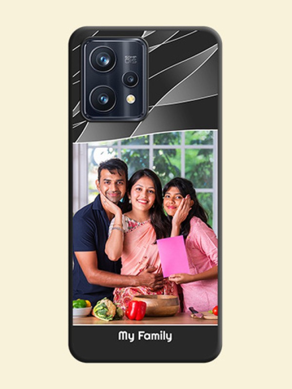 Mixed Wave Lines on Photo on Space Black Soft Matte Mobile Cover - Realme Narzo 50 Pro 5G