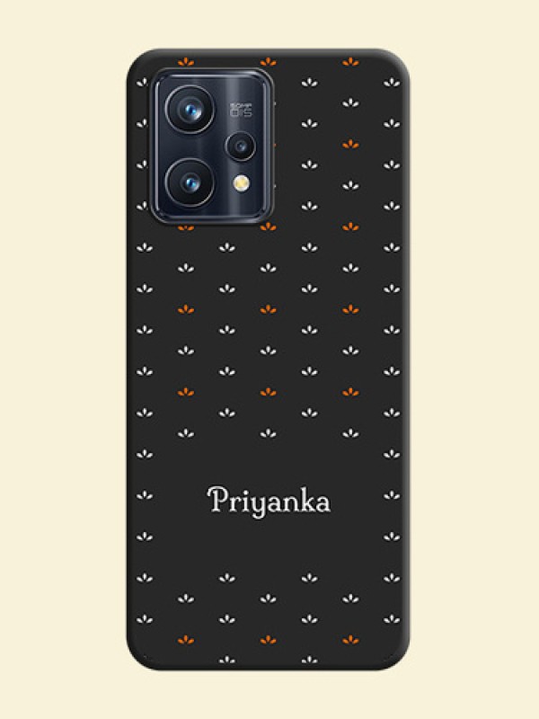 Simple Pattern With Custom Text On Space Black Personalized Soft Matte Phone Covers -Realme Narzo 50 Pro 5G