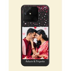 Fall in Love with Your Partner on Photo on Space Black Soft Matte Phone Cover - Realme Narzo 50A