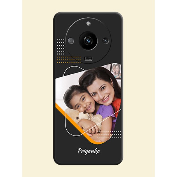 Yellow Triangle - Photo on Space Black Soft Matte Phone Cover - Realme Narzo 60 5G Yellow Triangle - Photo on Space Black Soft Matte Phone Cover - Realme Narzo 60 5G