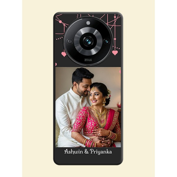 Pink Love Hangings with Text on Space Black Custom Soft Matte Back Cover - Narzo 60 Pro 5G Pink Love Hangings with Text on Space Black Custom Soft Matte Back Cover - Narzo 60 Pro 5G