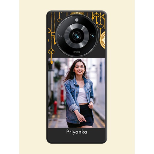 Decorative Design with Text on Space Black Custom Soft Matte Back Cover - Narzo 60 Pro 5G Decorative Design with Text on Space Black Custom Soft Matte Back Cover - Narzo 60 Pro 5G