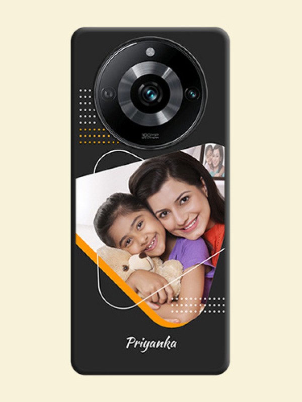 Yellow Triangle - Photo on Space Black Soft Matte Phone Cover - Narzo 60 Pro 5G