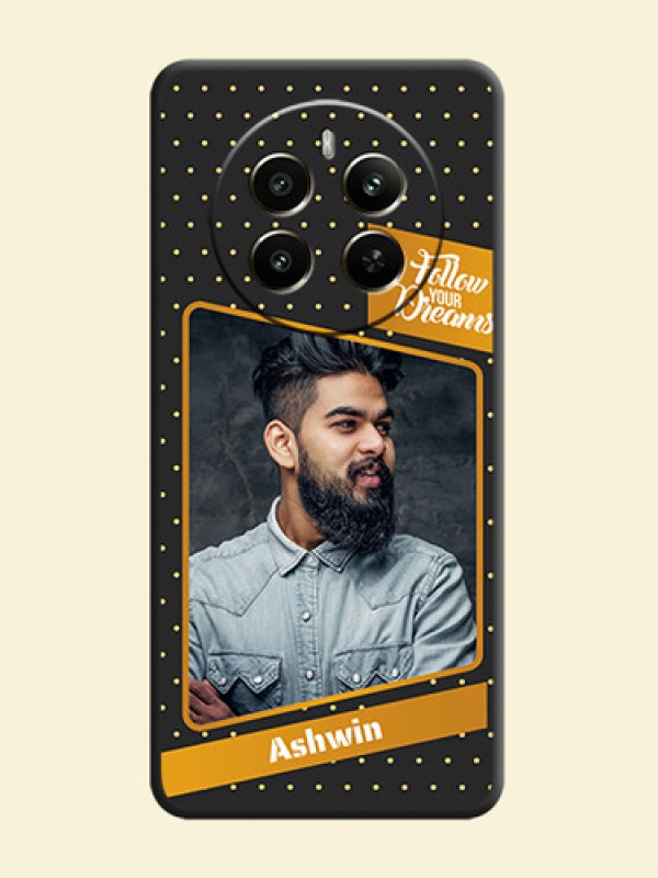 Follow Your Dreams with White Dots on Space Black Custom Soft Matte Phone Cases - Realme Narzo 70 5G