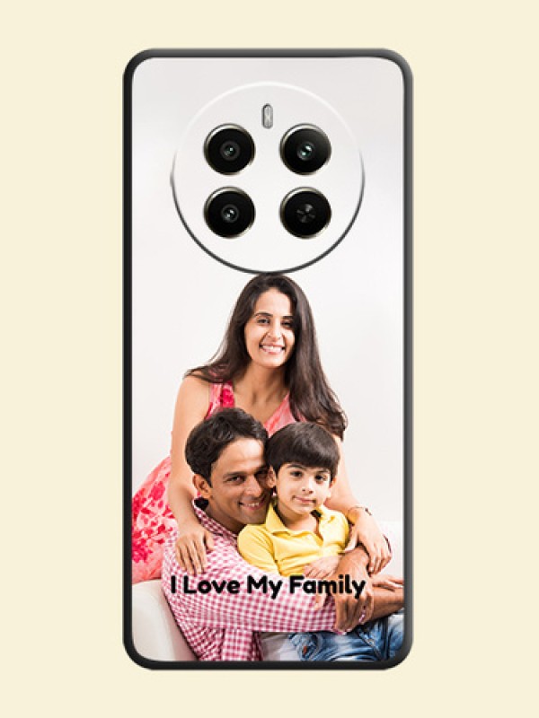 Full Single Pic Upload With Text On Space Black Personalized Soft Matte Phone Covers - Narzo 70 Pro 5G