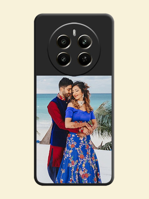 Image Upload With Space Black Color On Custom Soft Matte Mobile Back Cover - Realme Narzo 70 Pro 5G