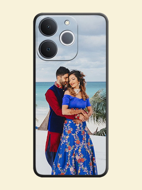 Full Single Pic Upload On Space Black Custom Soft Matte Mobile Back Cover - Realme Narzo 80 Lite 4G