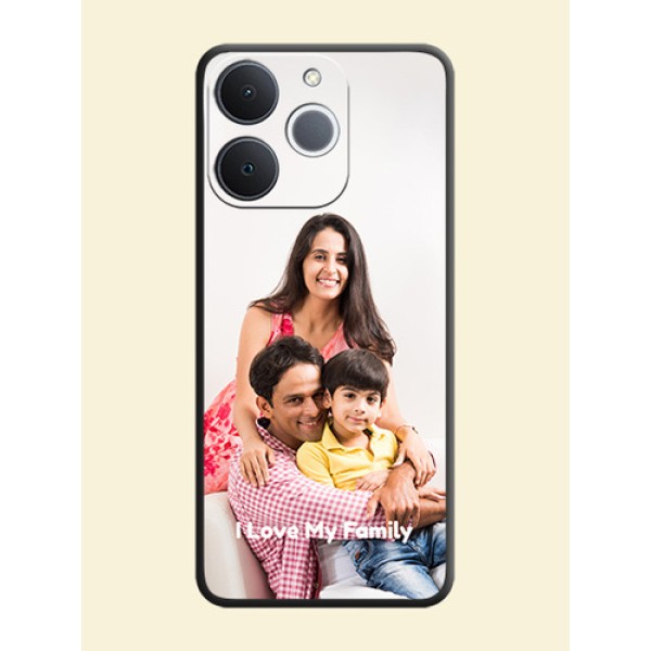 Full Single Pic Upload With Text On Space Black Custom Soft Matte Mobile Back Cover - Realme Narzo 80 Lite 4G Full Single Pic Upload With Text On Space Black Custom Soft Matte Mobile Back Cover - Realme Narzo 80 Lite 4G