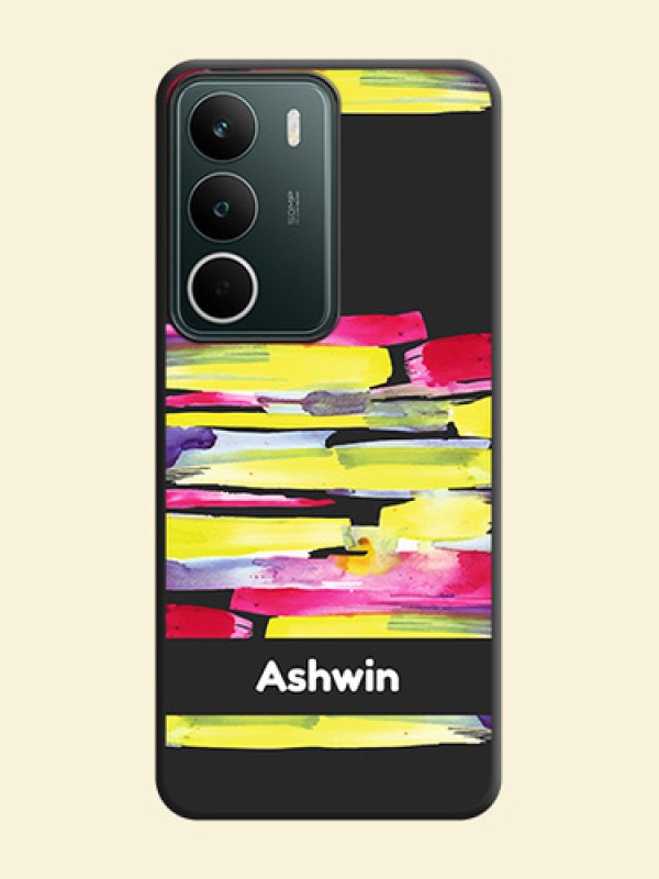 Brush Coloured On Space Black Custom Soft Matte Mobile Back Cover - Narzo 80 Lite