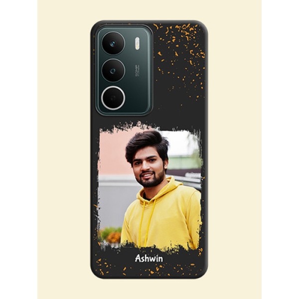 Spray Free Design on Photo On Space Black Custom Soft Matte Mobile Back Cover - Narzo 80 Lite