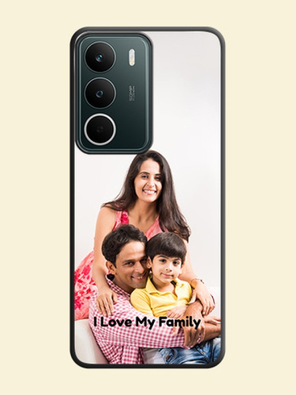 Full Single Pic Upload With Text On Space Black Custom Soft Matte Mobile Back Cover - Narzo 80 Lite
