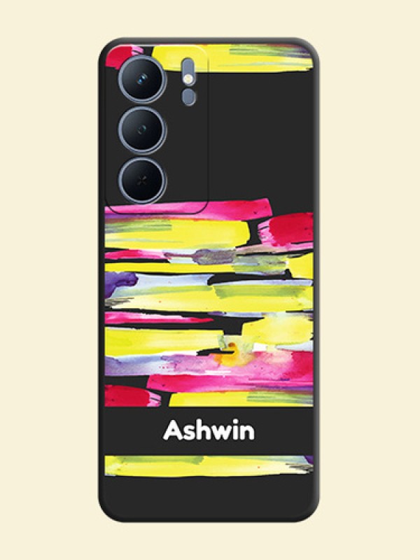 Brush Coloured On Space Black Custom Soft Matte Mobile Back Cover - Narzo 80x 5G