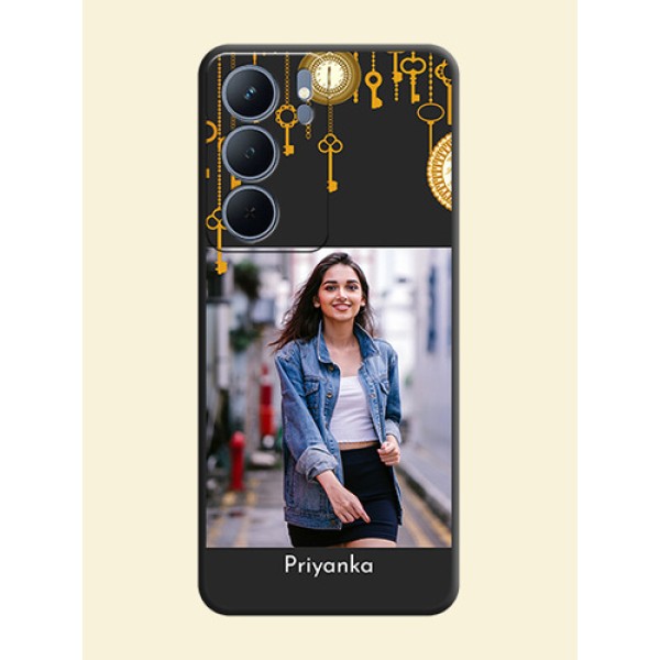Decorative Design with Text On Space Black Custom Soft Matte Mobile Back Cover - Narzo 80x 5G Decorative Design with Text On Space Black Custom Soft Matte Mobile Back Cover - Narzo 80x 5G
