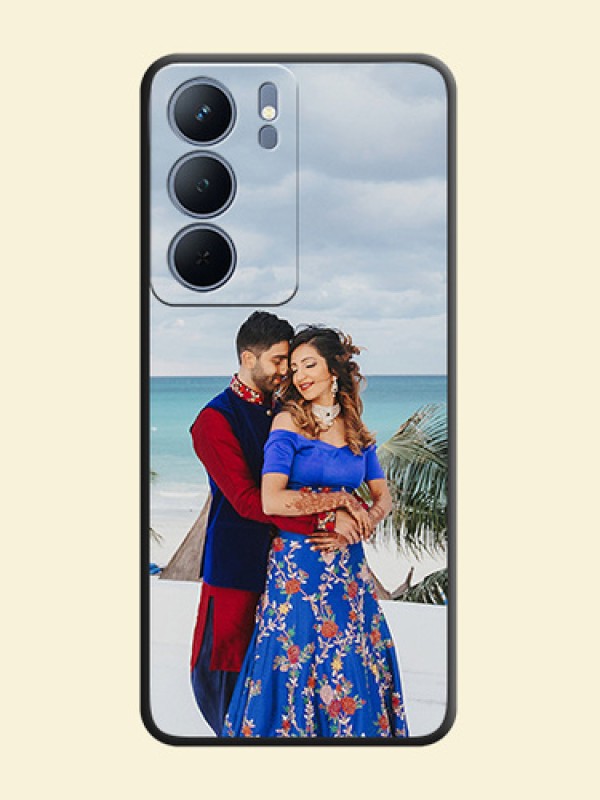 Full Single Pic Upload On Space Black Custom Soft Matte Mobile Back Cover - Narzo 80x 5G