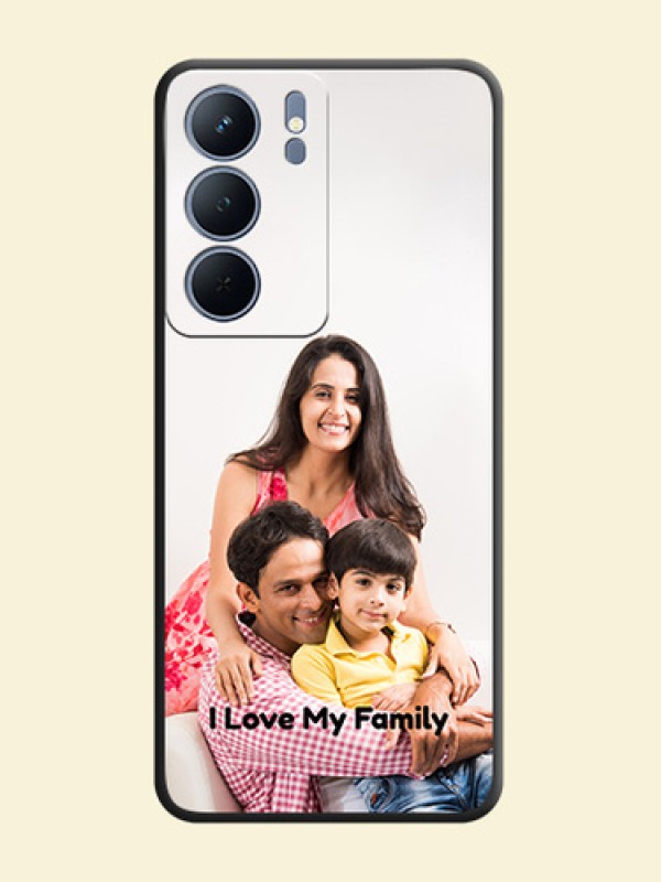 Full Single Pic Upload With Text On Space Black Custom Soft Matte Mobile Back Cover - Narzo 80x 5G
