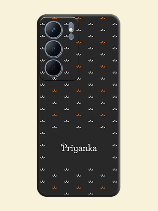 Simple Pattern With Custom Text On Space Black Custom Soft Matte Mobile Back Cover - Narzo 80x 5G