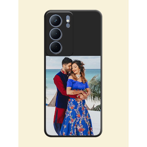 Image Upload With Space Black Color On Custom Soft Matte Mobile Back Cover - Realme Narzo 80X 5G Image Upload With Space Black Color On Custom Soft Matte Mobile Back Cover - Realme Narzo 80X 5G
