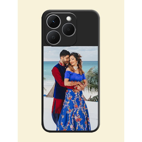 Image Upload With Space Black Color On Custom Soft Matte Mobile Back Cover - Realme Narzo 90 5G Image Upload With Space Black Color On Custom Soft Matte Mobile Back Cover - Realme Narzo 90 5G