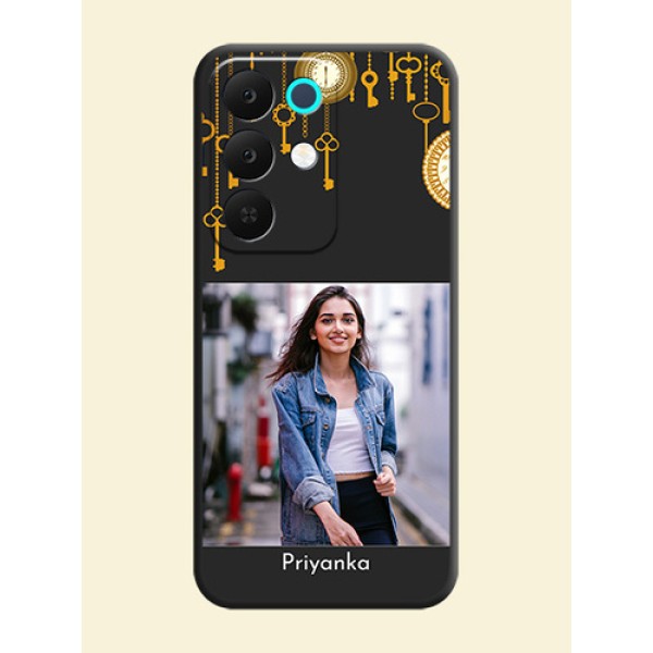 Decorative Design with Text On Space Black Custom Soft Matte Mobile Back Cover - Realme Narzo 90x 5G