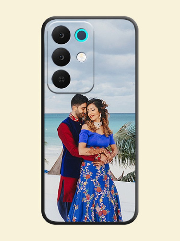 Full Single Pic Upload On Space Black Custom Soft Matte Mobile Back Cover - Realme Narzo 90x 5G