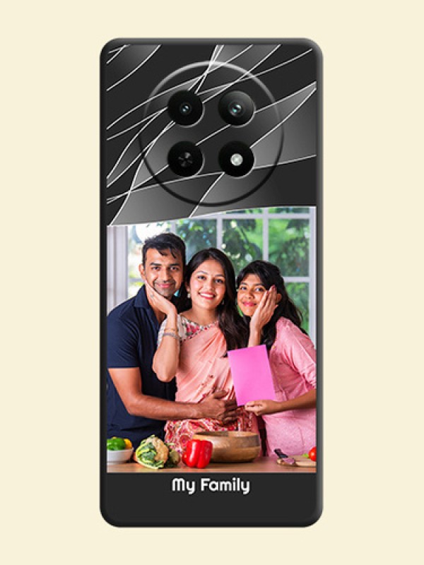 Mixed Wave Lines - Photo on Space Black Soft Matte Mobile Cover - Realme Narzo N65 5G
