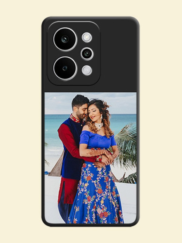 Image Upload With Space Black Color On Custom Soft Matte Mobile Back Cover - Realme Narzo Power 5G